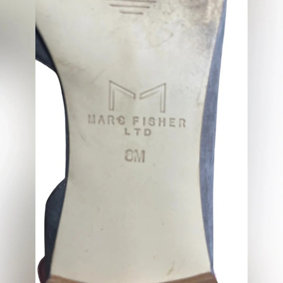 Marc Fisher LTD Women's d'Orsay
Sunny Suede Pointed Flats
Metallic Silver sz 8 M - Picture 7 of 9